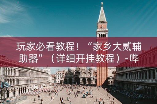 玩家必看教程！“家乡大贰辅助器”（详细开挂教程）-哔哩哔哩
