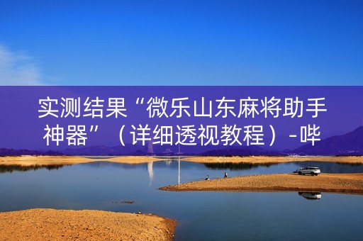 实测结果“微乐山东麻将助手神器”（详细透视教程）-哔哩哔哩