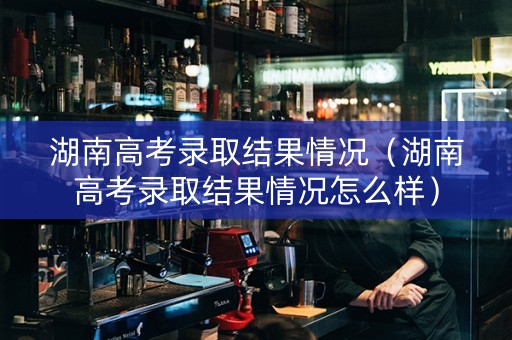 湖南高考录取结果情况（湖南高考录取结果情况怎么样）
