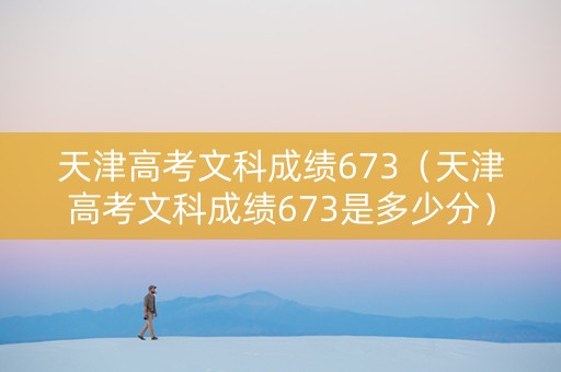 天津高考文科成绩673（天津高考文科成绩673是多少分）