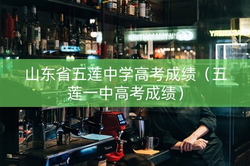 山东省五莲中学高考成绩（五莲一中高考成绩）