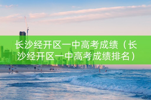 长沙经开区一中高考成绩（长沙经开区一中高考成绩排名）