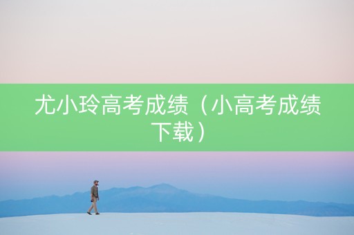 尤小玲高考成绩（小高考成绩下载）