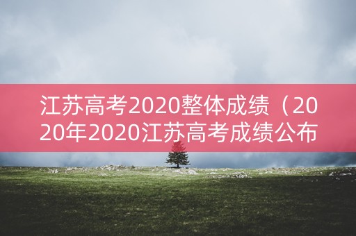 江苏高考2020整体成绩（2020年2020江苏高考成绩公布时间）