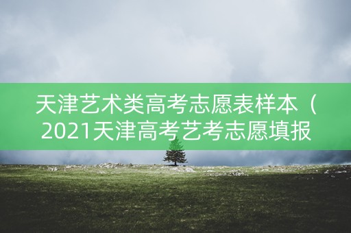 天津艺术类高考志愿表样本（2021天津高考艺考志愿填报）