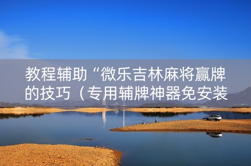 教程辅助“微乐吉林麻将赢牌的技巧（专用辅牌神器免安装）