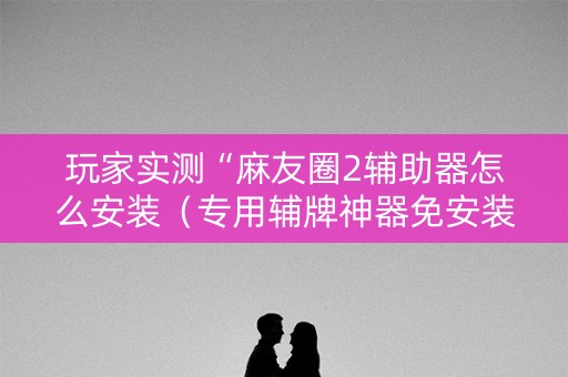 玩家实测“麻友圈2辅助器怎么安装（专用辅牌神器免安装）
