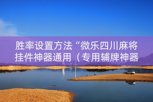 胜率设置方法“微乐四川麻将挂件神器通用（专用辅牌神器免安装）