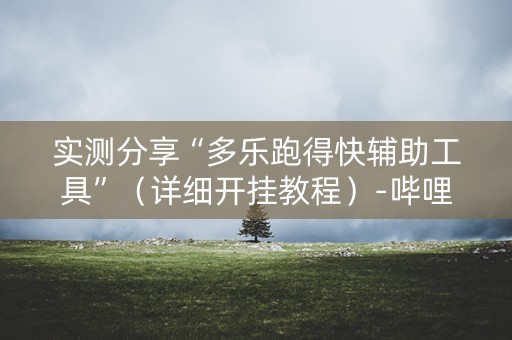 实测分享“多乐跑得快辅助工具”（详细开挂教程）-哔哩哔哩