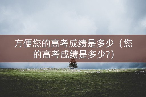 方便您的高考成绩是多少（您的高考成绩是多少?）