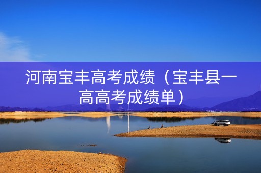河南宝丰高考成绩（宝丰县一高高考成绩单）