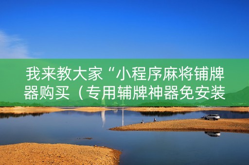 我来教大家“小程序麻将铺牌器购买（专用辅牌神器免安装）