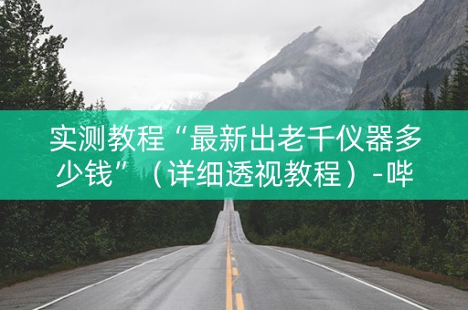 实测教程“最新出老千仪器多少钱”（详细透视教程）-哔哩哔哩