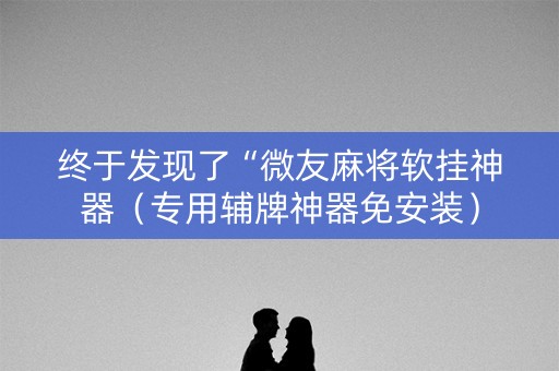 终于发现了“微友麻将软挂神器（专用辅牌神器免安装）