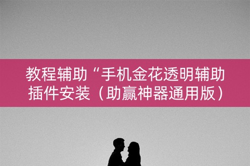 教程辅助“手机金花透明辅助插件安装（助赢神器通用版）