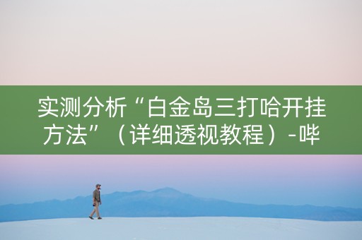 实测分析“白金岛三打哈开挂方法”（详细透视教程）-哔哩哔哩