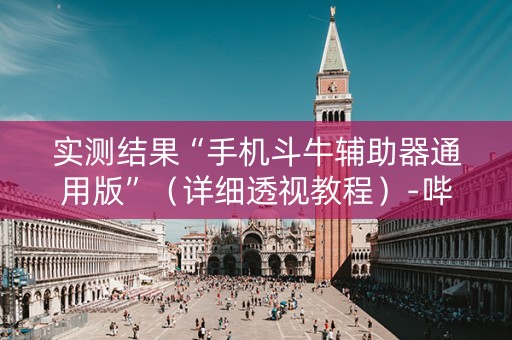 实测结果“手机斗牛辅助器通用版”（详细透视教程）-哔哩哔哩