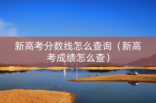 新高考分数线怎么查询（新高考成绩怎么查）