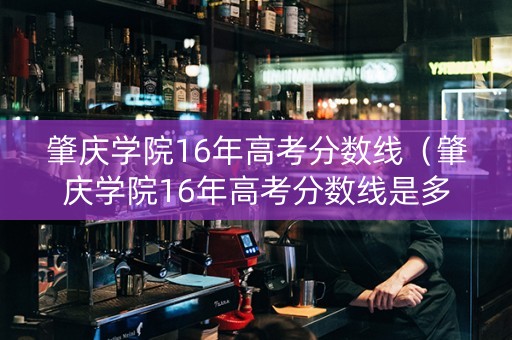 肇庆学院16年高考分数线（肇庆学院16年高考分数线是多少）