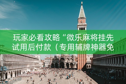 玩家必看攻略“微乐麻将挂先试用后付款（专用辅牌神器免安装）
