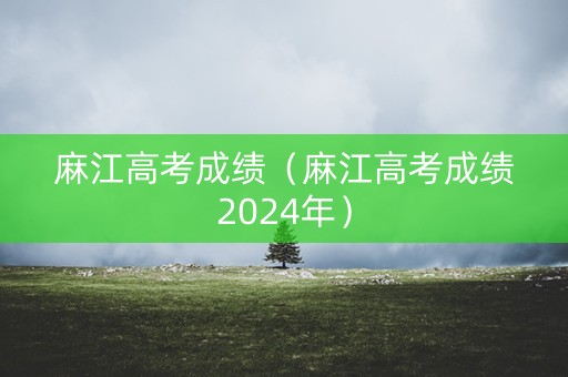 麻江高考成绩（麻江高考成绩2024年）