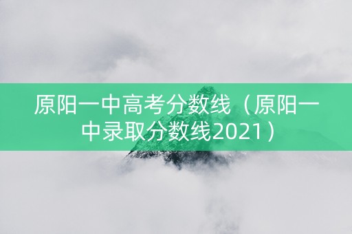 原阳一中高考分数线（原阳一中录取分数线2021）