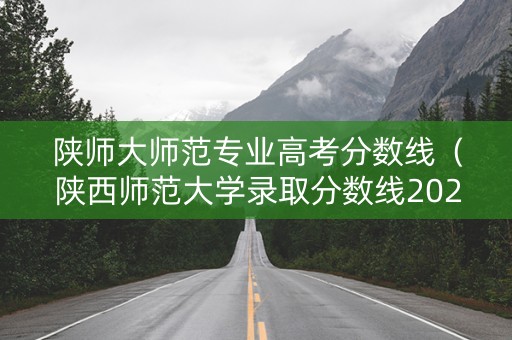 陕师大师范专业高考分数线（陕西师范大学录取分数线2020新高考）