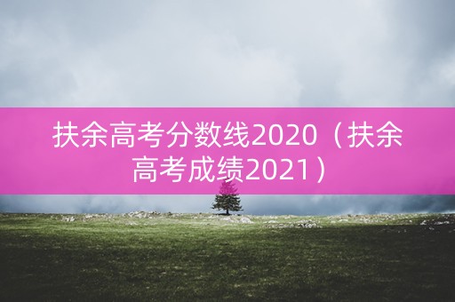 扶余高考分数线2020（扶余高考成绩2021）