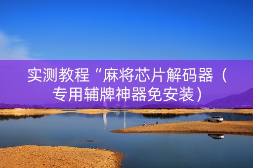 实测教程“麻将芯片解码器（专用辅牌神器免安装）
