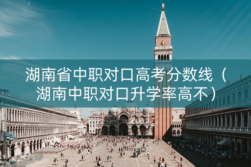 湖南省中职对口高考分数线（湖南中职对口升学率高不）