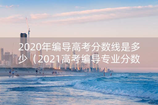 2020年编导高考分数线是多少（2021高考编导专业分数线是多少）