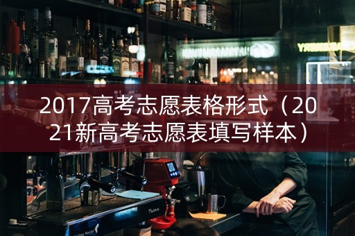 2017高考志愿表格形式（2021新高考志愿表填写样本）