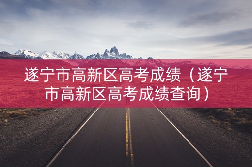 遂宁市高新区高考成绩（遂宁市高新区高考成绩查询）