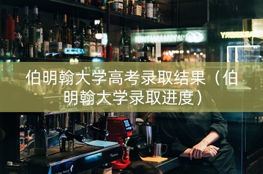 伯明翰大学高考录取结果（伯明翰大学录取进度）