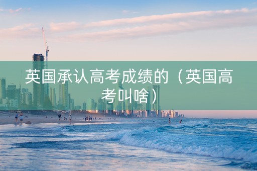 英国承认高考成绩的（英国高考叫啥）