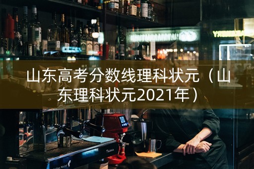 山东高考分数线理科状元（山东理科状元2021年）