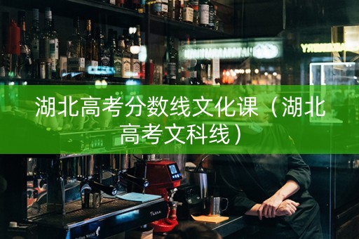 湖北高考分数线文化课（湖北高考文科线）