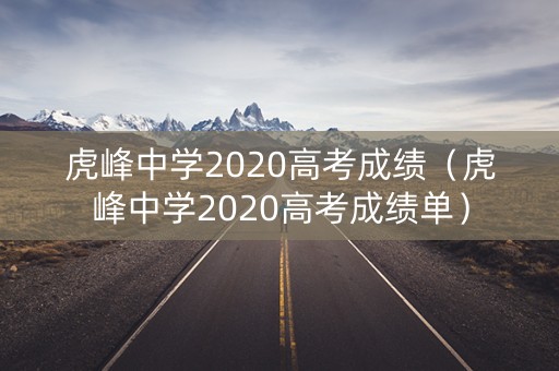 虎峰中学2020高考成绩（虎峰中学2020高考成绩单）