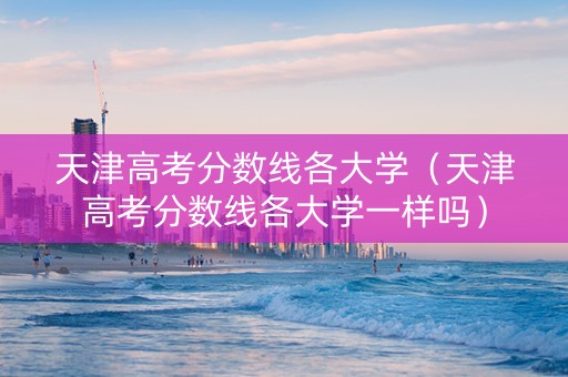 天津高考分数线各大学（天津高考分数线各大学一样吗）