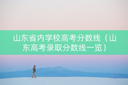 山东省内学校高考分数线（山东高考录取分数线一览）