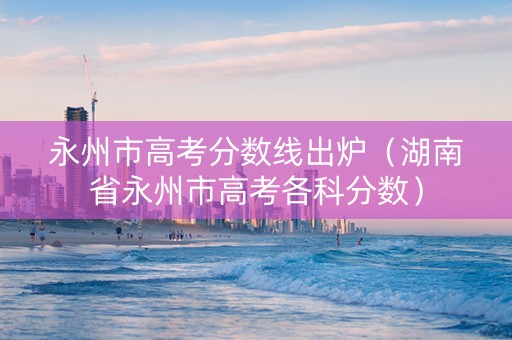 永州市高考分数线出炉（湖南省永州市高考各科分数）