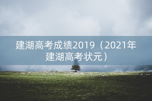 建湖高考成绩2019（2021年建湖高考状元）