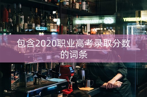 包含2020职业高考录取分数的词条