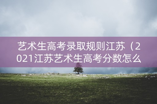 艺术生高考录取规则江苏（2021江苏艺术生高考分数怎么算）