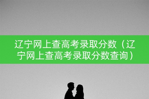 辽宁网上查高考录取分数（辽宁网上查高考录取分数查询）