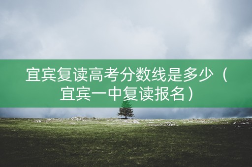 宜宾复读高考分数线是多少（宜宾一中复读报名）