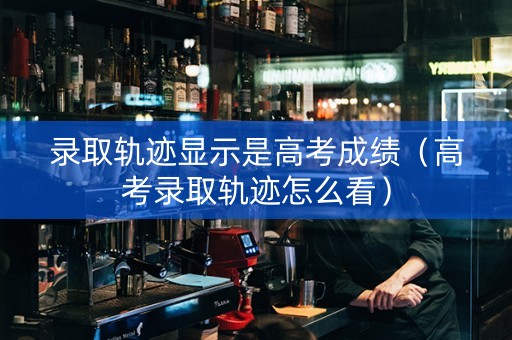 录取轨迹显示是高考成绩（高考录取轨迹怎么看）