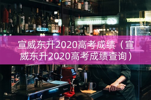 宣威东升2020高考成绩（宣威东升2020高考成绩查询）