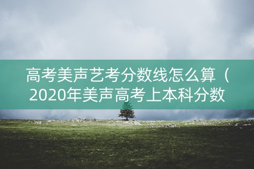 高考美声艺考分数线怎么算（2020年美声高考上本科分数要求）
