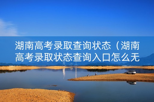 湖南高考录取查询状态（湖南高考录取状态查询入口怎么无法进去）
